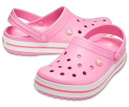 CROCS Сабо Крокбэнд Пинк Лемонэйд/Вайт 11016-62P